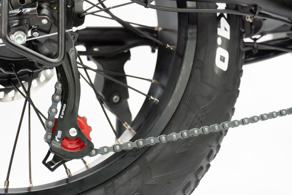 Rear coil suspension and fat tires